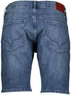 Spijkerbermuda "Stanley" blauw