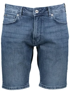 Spijkerbermuda "Stanley" blauw