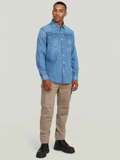 Spijkerblouse blauw