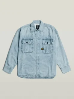 Spijkerblouse - comfort fit - lichtblauw