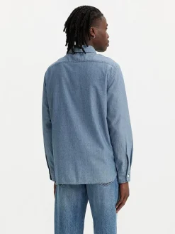 Spijkerblouse lichtblauw