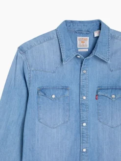 Spijkerblouse - regular fit - lichtblauw