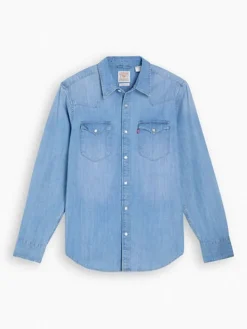 Spijkerblouse - regular fit - lichtblauw