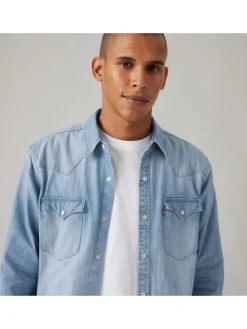 Spijkerblouse - regular fit - lichtblauw