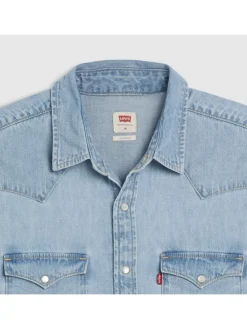 Spijkerblouse - regular fit - lichtblauw