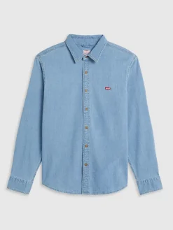 Spijkerblouse - slim fit - lichtblauw