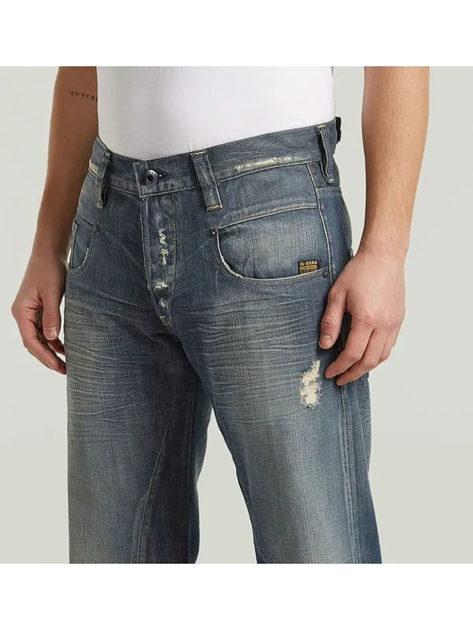 Spijkerbroek - comfort fit - donkerblauw