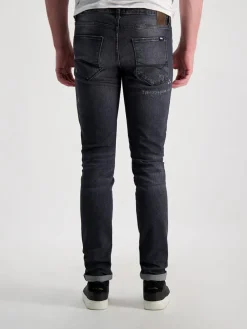 Spijkerbroek "Hurricane" - slim fit - donkergrijs