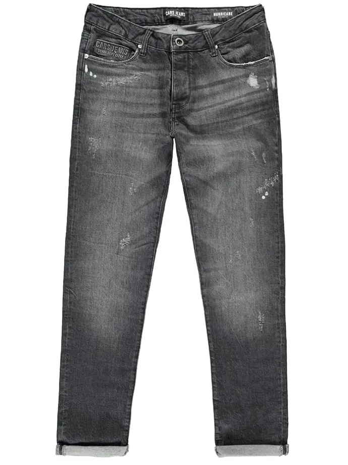 Spijkerbroek "Hurricane" - slim fit - donkergrijs
