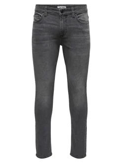 Spijkerbroek "Loom" - slim fit - grijs