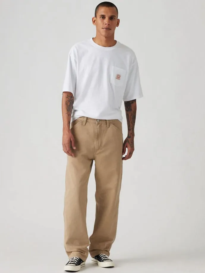 Spijkerbroek "568" - loose fit - beige