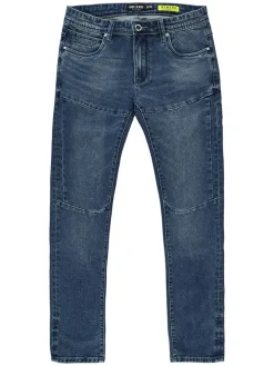 Spijkerbroek "Newark" - tapered fit - donkerblauw