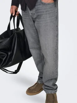 Spijkerbroek "Onsedge" - straight fit - grijs