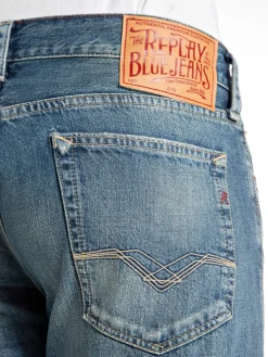 Spijkerbroek - regular fit - blauw