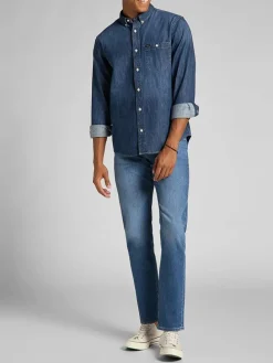 Spijkerbroek - regular fit - blauw
