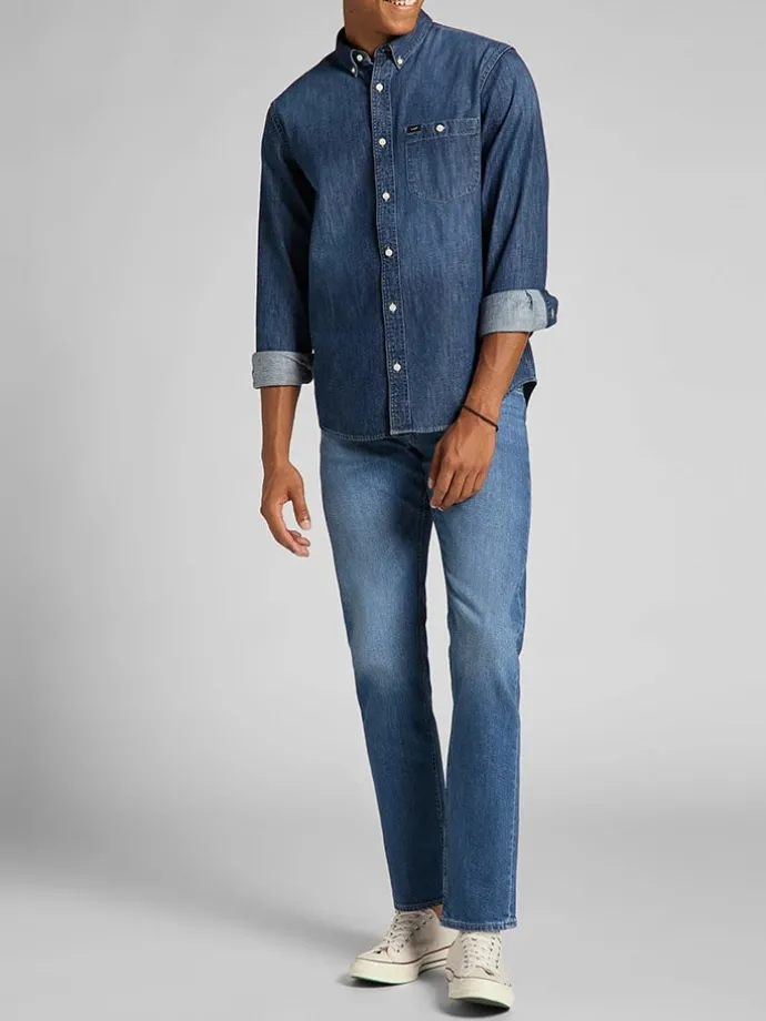 Spijkerbroek - regular fit - blauw