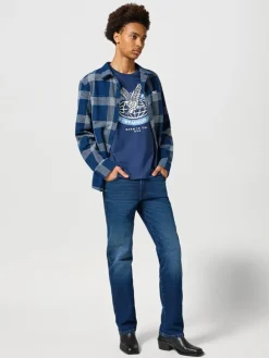 Spijkerbroek - regular fit - donkerblauw
