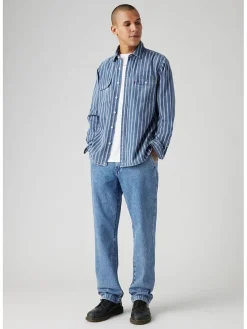 Spijkerbroek - relaxed fit - lichtblauw