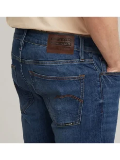Spijkerbroek - skinny fit - donkerblauw
