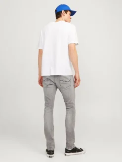 Spijkerbroek - skinny fit - grijs
