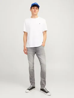 Spijkerbroek - skinny fit - grijs
