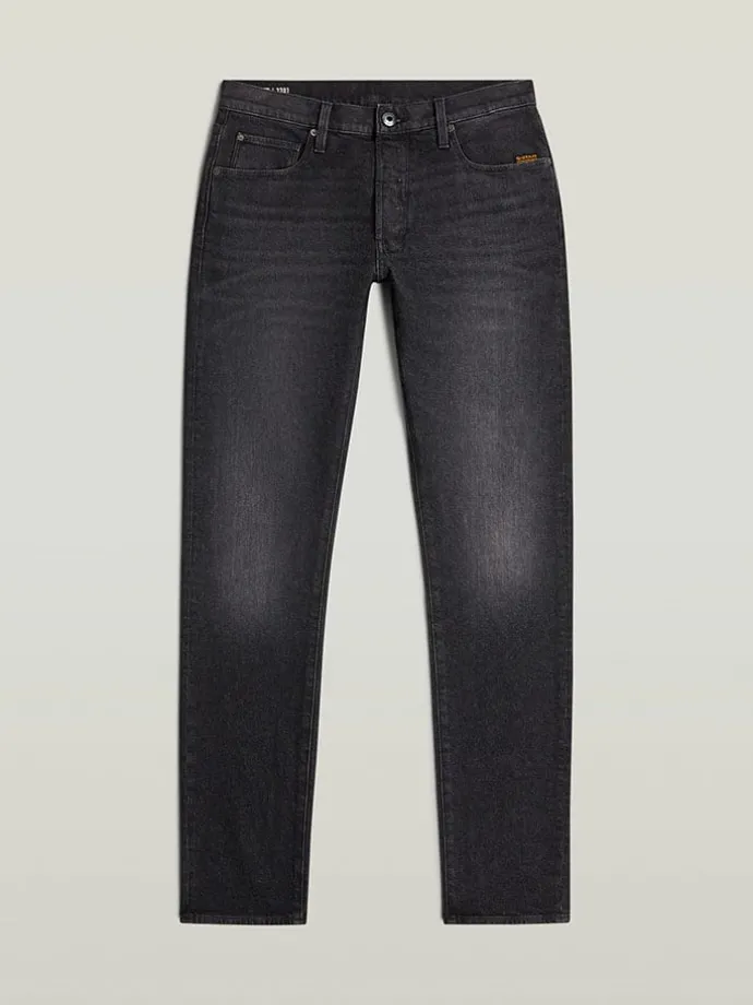 Spijkerbroek "3301" - slim fit - antraciet