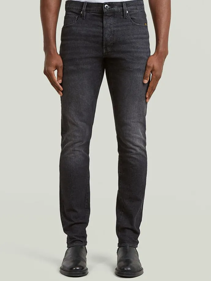 Spijkerbroek "3301" - slim fit - antraciet
