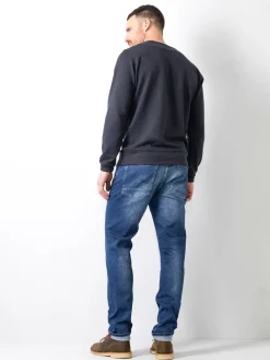 Spijkerbroek - slim fit - donkerblauw