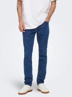 Spijkerbroek - slim fit - donkerblauw