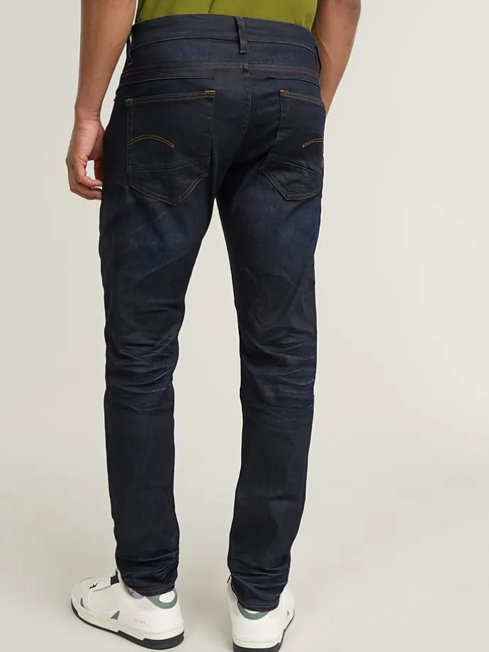 Spijkerbroek - slim fit - donkerblauw
