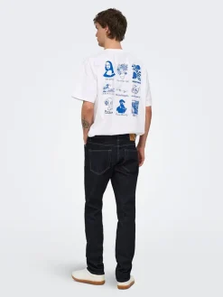 Spijkerbroek - slim fit - donkerblauw
