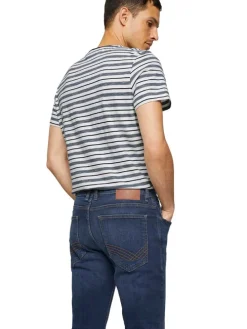Spijkerbroek - slim fit - donkerblauw