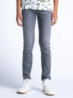 Spijkerbroek - slim fit - grijs
