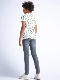 Spijkerbroek - slim fit - grijs