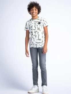 Spijkerbroek - slim fit - grijs