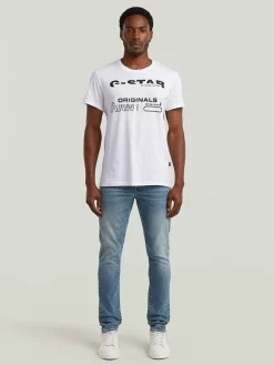 Spijkerbroek - slim fit - lichtblauw