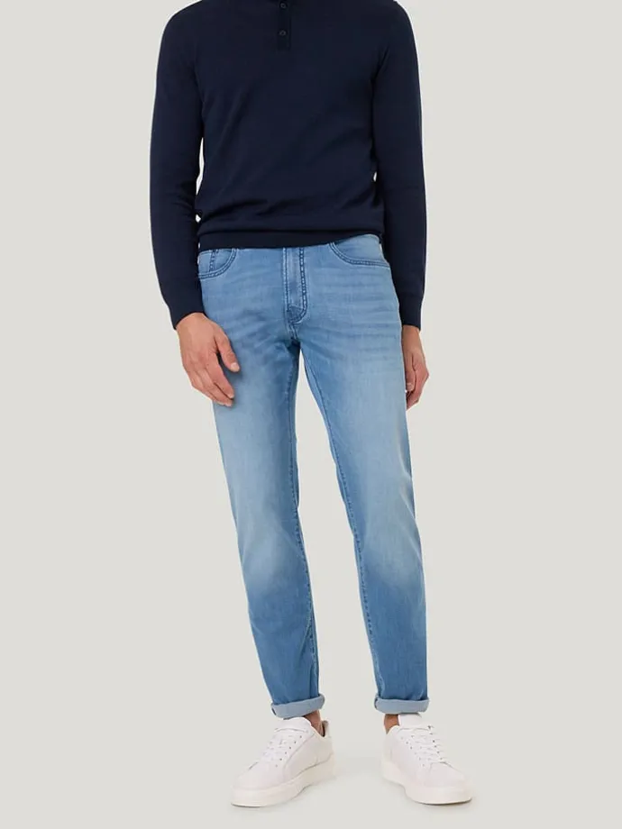 Spijkerbroek - slim fit - lichtblauw