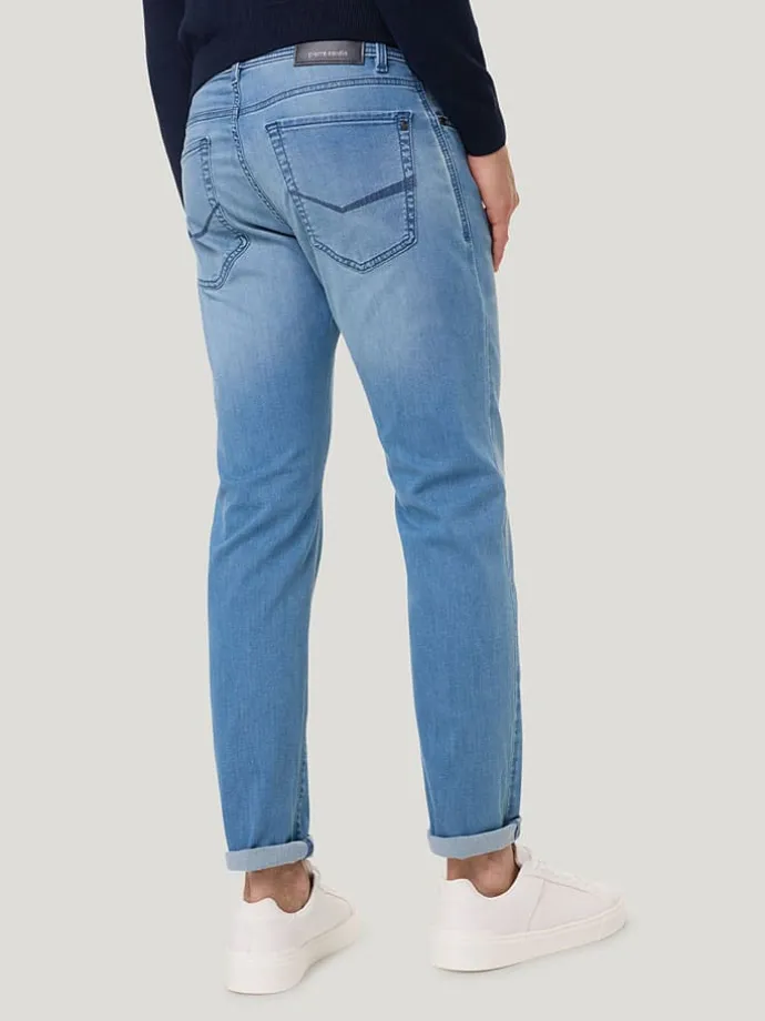 Spijkerbroek - slim fit - lichtblauw