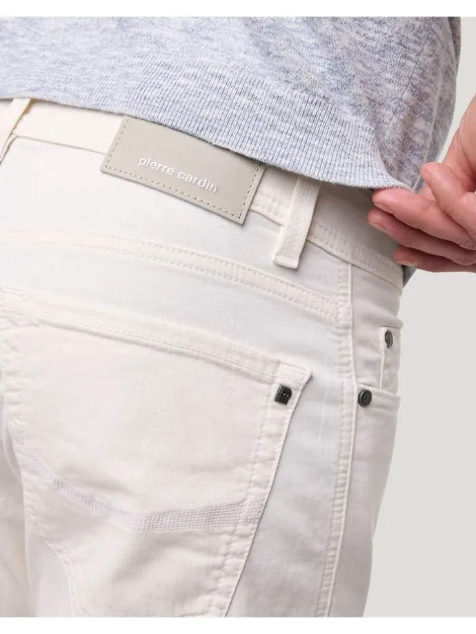 Spijkerbroek - slim fit - wit