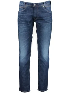 Spijkerbroek "Spike" - tapered fit - donkerblauw