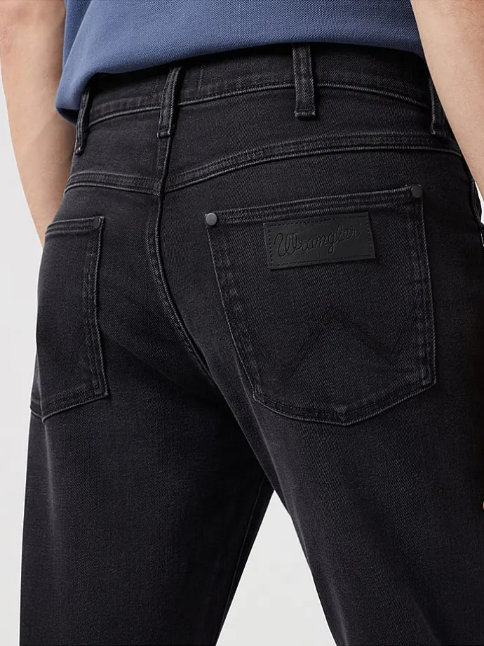 Spijkerbroek - straight fit - zwart