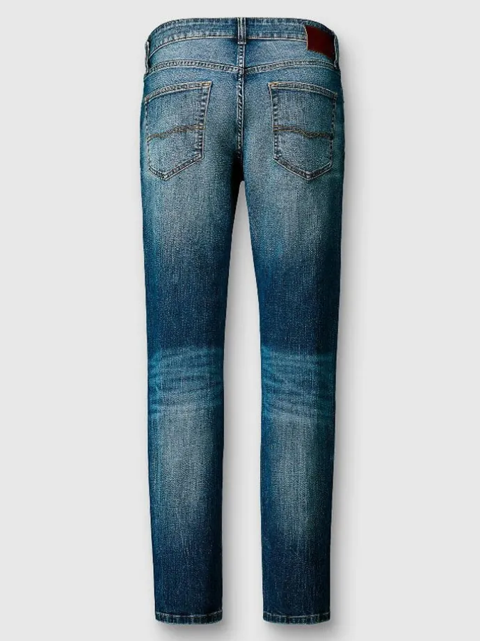 Spijkerbroek - tapered fit - blauw