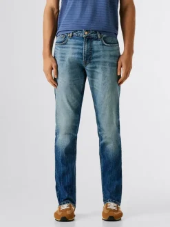 Spijkerbroek - tapered fit - blauw