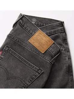 Spijkerbroek - tapered fit - grijs