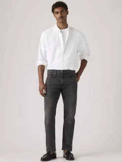 Spijkerbroek - tapered fit - grijs
