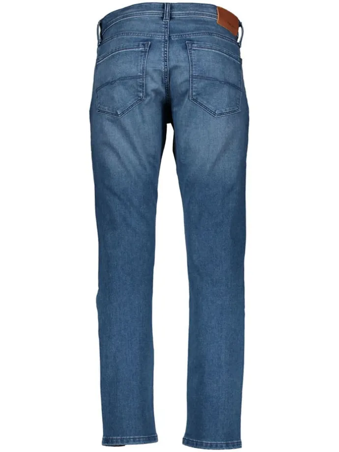 Spijkerbroek "Track" - slim fit - blauw