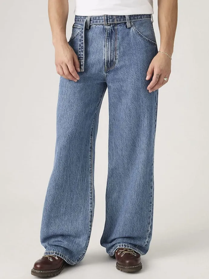 Spijkerbroek "Twisted Baggy" - wide Leg fit - blauw
