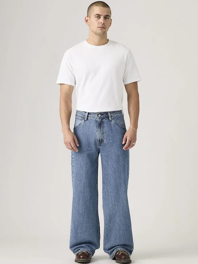 Spijkerbroek "Twisted Baggy" - wide Leg fit - blauw