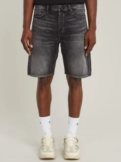 Spijkershort antraciet