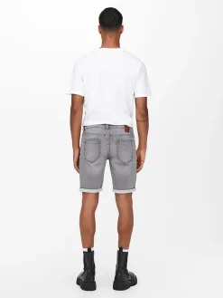 Spijkershort antraciet